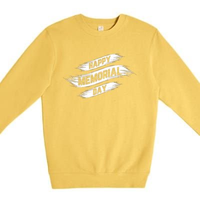 Happy Memorial Day T Premium Crewneck Sweatshirt