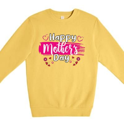 Happy Mothers Day 2024 For Women Mom Grandma Love Premium Crewneck Sweatshirt