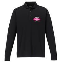 Happy Mothers Day 2024 For Women Mom Grandma Love Performance Long Sleeve Polo