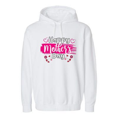 Happy Mothers Day 2024 For Women Mom Grandma Love Garment-Dyed Fleece Hoodie