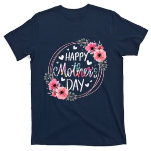 Happy MotherS Day Funny Cute Floral Flower For Mom Grandma T-Shirt