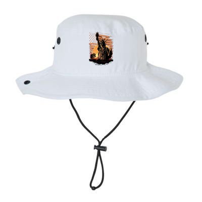 Happy Memorial Day Statue Of Liberty Nyc Usa Flag 4th Of Cool Gift Legacy Cool Fit Booney Bucket Hat