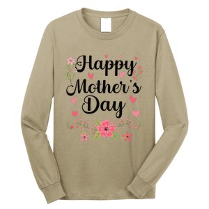 Happy MotherS Day Mommy Cute Floral Women For Mom Grandma Long Sleeve Shirt