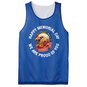 Happy Memorial Day We Are Proud Of You Memorial Day Cute Gift Mesh Reversible Basketball Jersey Tank