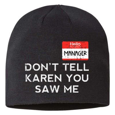 Halloween Manager Dont Tell Karen Funny Costume Women Sustainable Beanie