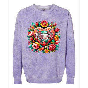 Happy MotherS Day Gift Colorblast Crewneck Sweatshirt