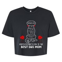 Happy Mother's Day Dog Mom Cute Bella+Canvas Jersey Crop Tee