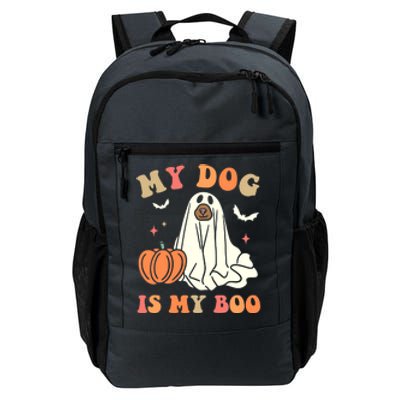 Halloween My Dog Is My Boo Spooky Season Ghost Daily Commute Backpack