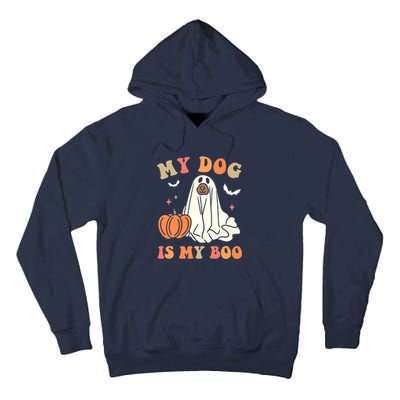 Halloween My Dog Is My Boo Spooky Season Ghost Tall Hoodie