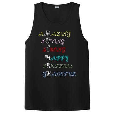 Happy Mother's Day Thank You Mom Quotes Gift PosiCharge Competitor Tank