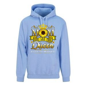 Happy Mother's Day You Are The Queen With Sun Flower Unisex Surf Hoodie