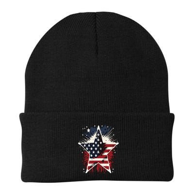 Happy Memorial Day Veteran American Usa Star Flag 4th Of Funny Gift Beanie