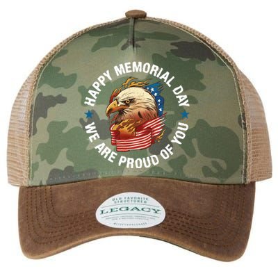 Happy Memorial Day We Are Proud Of You Memorial Day Meaningful Gift Legacy Tie Dye Trucker Hat