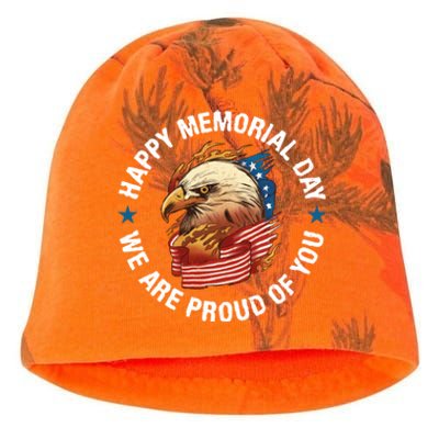 Happy Memorial Day We Are Proud Of You Memorial Day Meaningful Gift Kati - Camo Knit Beanie