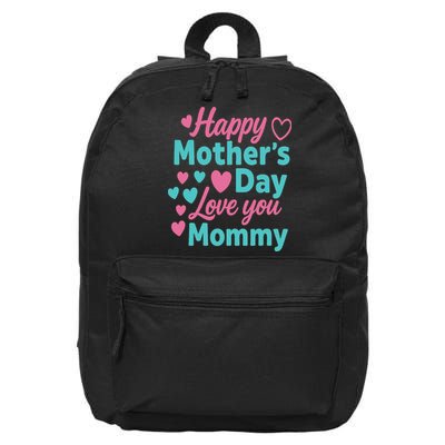 Happy Mothers Day For Baby Saying For Mom 16 in Basic Backpack