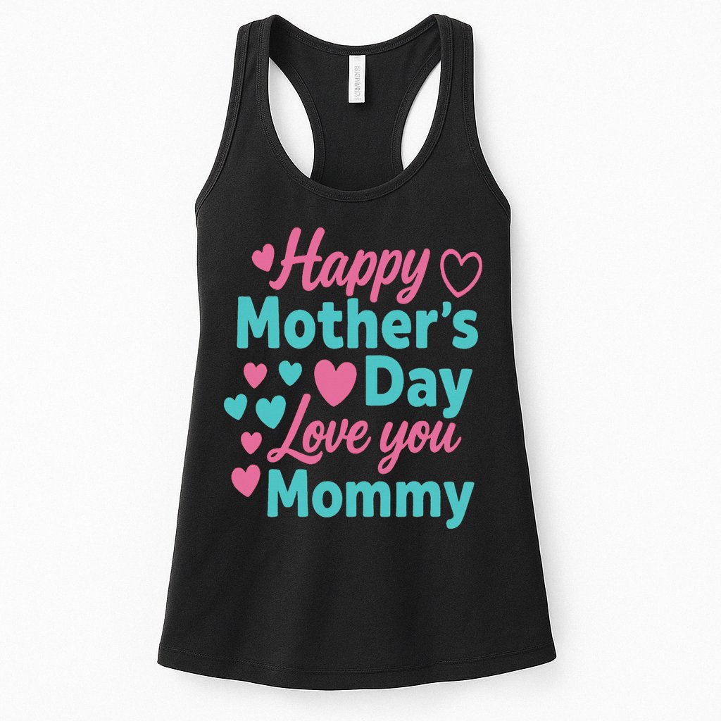 Happy Mothers Day For Baby Saying For Mom Womens Tank Top