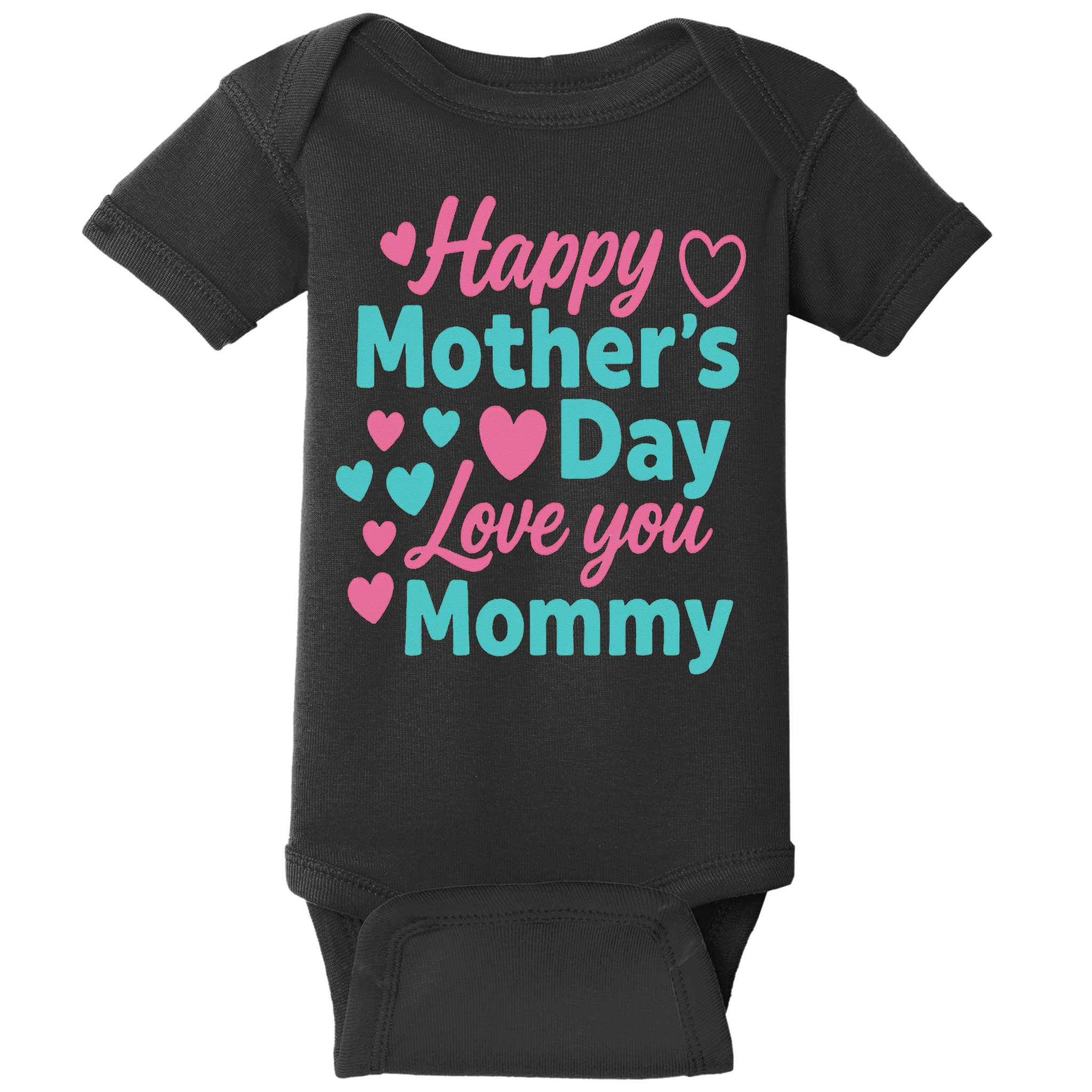 Happy Mothers Day For Baby Saying For Mom Baby Bodysuit