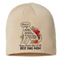 Happy MotherS Day To The Best Dog Mom Mothers Day Dog Lover Sustainable Beanie