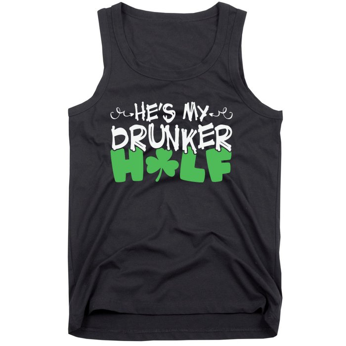 Hes My Drunker Funny Shamrock Tank Top