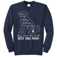 Happy MotherS Day To The Best Dog Mom Mothers Day Dog Lover Sweatshirt