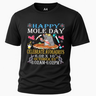 Happy Mole Day Celebrate AvogadroS Mole 6.02 X 10 October Performance Shirt