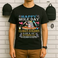 Happy Mole Day Celebrate AvogadroS Mole 6.02 X 10 October T-Shirt