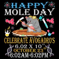 Happy Mole Day Celebrate AvogadroS Mole 6.02 X 10 October Backpack