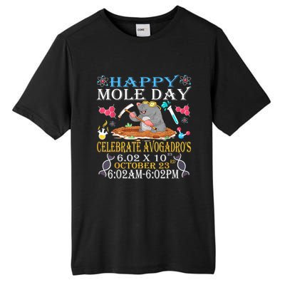 Happy Mole Day Celebrate AvogadroS Mole 6.02 X 10 October Tall Fusion ChromaSoft Performance T-Shirt