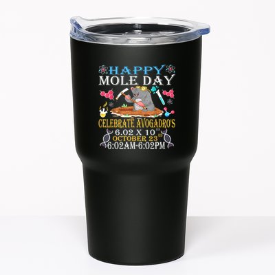 Happy Mole Day Celebrate AvogadroS Mole 6.02 X 10 October Tumbler