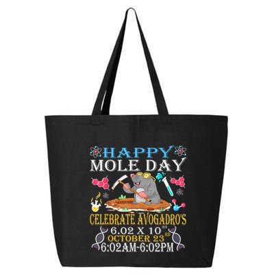 Happy Mole Day Celebrate AvogadroS Mole 6.02 X 10 October 25L Jumbo Tote