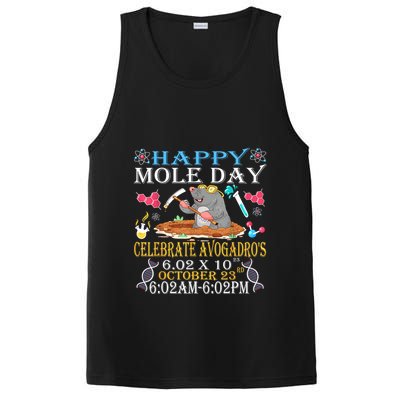 Happy Mole Day Celebrate AvogadroS Mole 6.02 X 10 October PosiCharge Competitor Tank