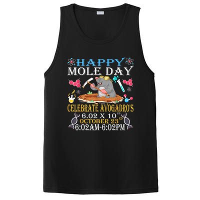 Happy Mole Day Celebrate AvogadroS Mole 6.02 X 10 October PosiCharge Competitor Tank