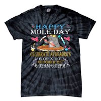 Happy Mole Day Celebrate AvogadroS Mole 6.02 X 10 October Tie-Dye T-Shirt