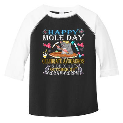 Happy Mole Day Celebrate AvogadroS Mole 6.02 X 10 October Toddler Fine Jersey T-Shirt