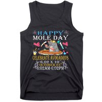 Happy Mole Day Celebrate AvogadroS Mole 6.02 X 10 October Tank Top