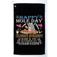 Happy Mole Day Celebrate AvogadroS Mole 6.02 X 10 October Golf Towel