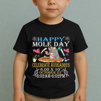 Happy Mole Day Celebrate AvogadroS Mole 6.02 X 10 October Toddler T-Shirt