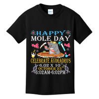 Happy Mole Day Celebrate AvogadroS Mole 6.02 X 10 October Kids T-Shirt
