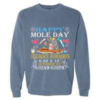 Happy Mole Day Celebrate AvogadroS Mole 6.02 X 10 October Garment-Dyed Sweatshirt