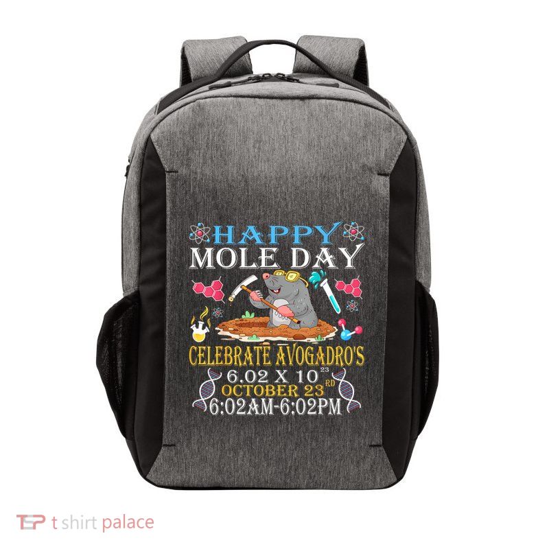 Happy Mole Day Celebrate AvogadroS Mole 6.02 X 10 October Vector Backpack