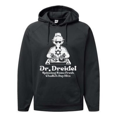 Hanukkah Mr Dreidel Dj Funny Chanukkah Jewish Performance Fleece Hoodie