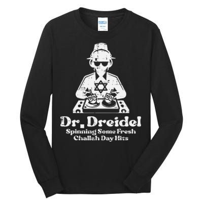 Hanukkah Mr Dreidel Dj Funny Chanukkah Jewish Tall Long Sleeve T-Shirt