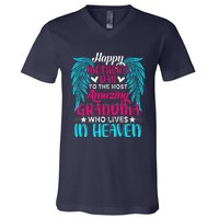 Happy MotherS Day To The Most Amazing Grandma In Heaven V-Neck T-Shirt