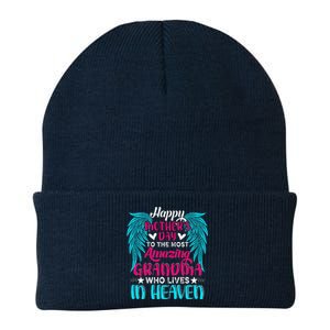 Happy MotherS Day To The Most Amazing Grandma In Heaven Knit Cap Winter Beanie