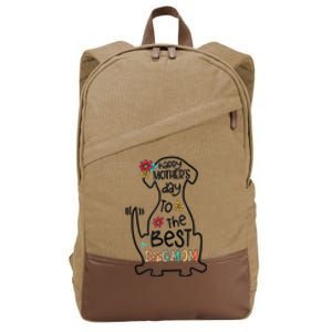 Happy Mother's Day To The Best Dog Mom Dog Mother Gifts Cotton Canvas Backpack