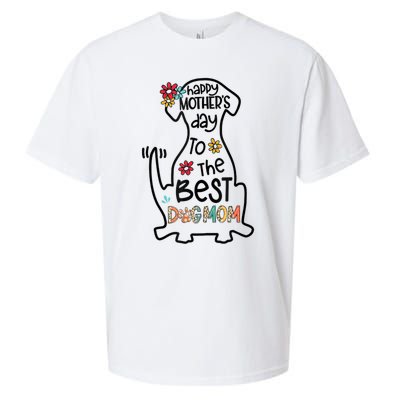 Happy Mother's Day To The Best Dog Mom Dog Mother Gifts Sueded Cloud Jersey T-Shirt