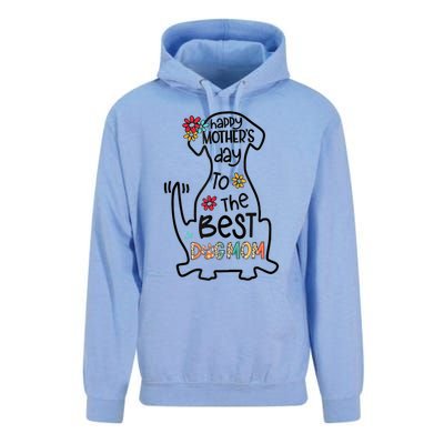 Happy Mother's Day To The Best Dog Mom Dog Mother Gifts Unisex Surf Hoodie