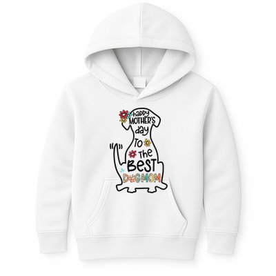 Happy Mother's Day To The Best Dog Mom Dog Mother Gifts Kids Hoodie