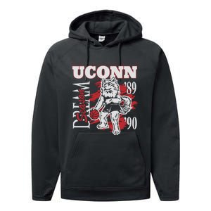 Husky Mania Dream Season Basketball Team Lover Performance Fleece Hoodie