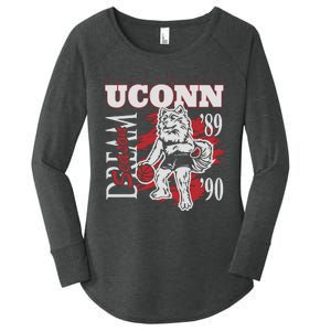 Husky Mania Dream Season Basketball Team Lover Women's Perfect Tri Tunic Long Sleeve Shirt